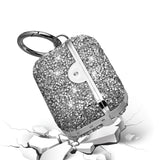 For Apple AirPods 3 (2021) Sparkly Diamond Shockproof Protective Premium Bling Rhinestone Glitter Skin with Hook Charging Cases Hard Carrying  Phone Case Cover