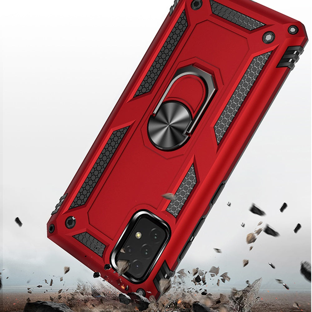 For Samsung Galaxy A23 5G Military Grade Rugged Dual Layers Hard PC + TPU Shockproof Hybrid with Ring Kickstand Phone Case Cover