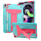 Case for Apple iPad Air 4 / iPad Air 5 / iPad Pro (11 inch) Tough Hybrid Kickstand Vertical 3in1 Shockproof Anti-Scratch PC + Silicone Armor Teal Pink Tablet Cover