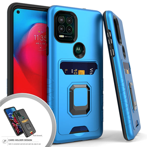  LEMAXELERS for Moto Edge+ 2022 Wallet Case Embossed Premium PU  Leather Wallet Flip Protective Phone Case with Card Slots and Stand Cover  for Motorola Edge Plus 2022 / Edge 30 Pro.
