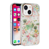 For Samsung Galaxy S22 Fashion Floral IMD Design Flower Pattern Hybrid Protective Hard Rubber TPU Slim Back Shockproof  Phone Case Cover