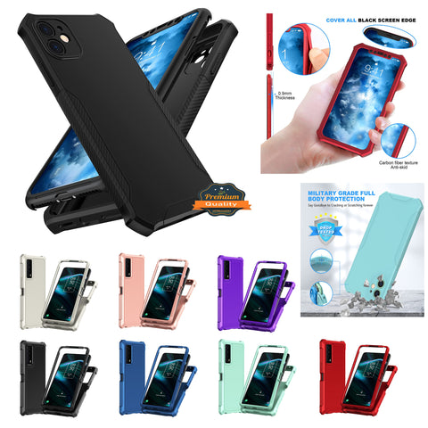 For Nokia C100 Hybrid 2in1 Front Bumper Frame Cover Square Edge Shockproof Soft TPU + Hard PC Anti-Slip Heavy Duty  Phone Case Cover