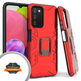 For Samsung Galaxy A03S Cases with Invisible Kickstand Stand Dual Layer Hybrid Defender Military Grade Shockproof Hard  Phone Case Cover