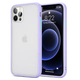For Apple iPhone 13 /Pro Max Hybrid Translucent Clear Matte Hard PC Back & Frosted Silicone TPU Bumper Slim Shockproof Hard  Phone Case Cover