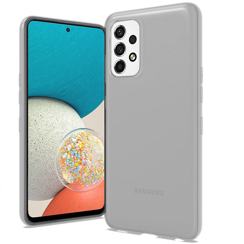 For Samsung Galaxy A53 5G Hybrid Rubber Soft Silicone Gummy TPU Gel Candy Skin Flexible Skinny Slim Thin Protector Clear Phone Case Cover