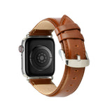 For Apple Watch Size 38/40/41mm Genuine Leather Replacement Band Strap Hybrid Wristbands Design Gold Buckle for iWatch Series 7/SE/6/5/4/3/2/1  Phone Case Cover