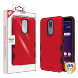 For LG Escape Plus /K30 2019/Arena 2 Hybrid Dual Layer Hard PC Cases Shockproof TPU Bumper Red Phone Case Cover