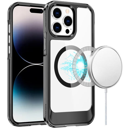 For Apple iPhone 16 (6.1") Transparent HQ Hybrid Slim, Shockproof, Compatible with MagSafe wireless charging & Military-Grade Case Cover
