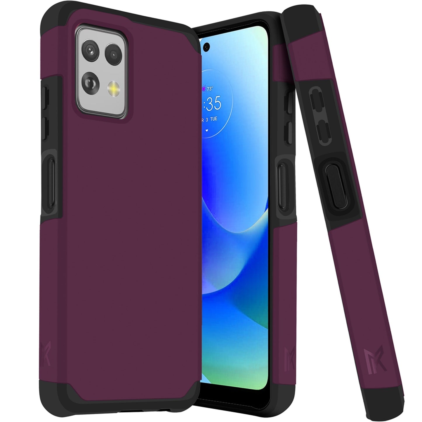 For Motorola Moto G Power 5G 2023 Fashion Graphic Design Hybrid 2in1 Tough Strong Hard PC TPU Frame, Magnet Mount Friendly, Shockproof Protection Case Cover Black