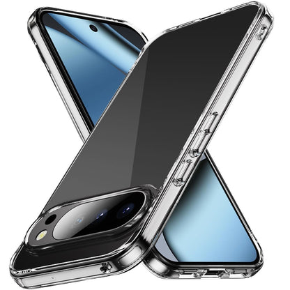 Phone Case for Google Pixel 11 Pro XL Crystal Transparent Thick 2.0mm Shockproof Chrome Button Durable Grip Camera Protection Hybrid Design Cover Clear