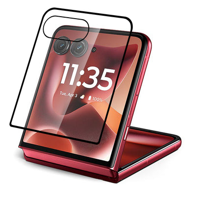 Screen Protector for Motorola Edge 2025 Tempered Glass Screen Protector Designed to allow Full functionality Black Edged 9H Glass Screen Guard Tempered Glass