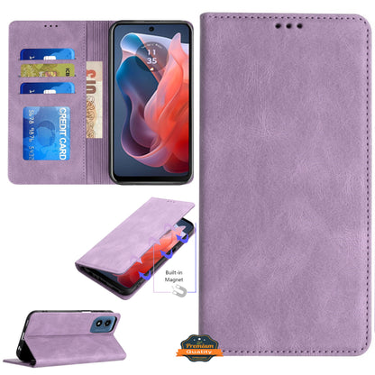 For Apple iPhone 17 Wallet Pouch with Credit Card Holder Flip, Magnetic Closure Vegan Leather and Stand Case Cover