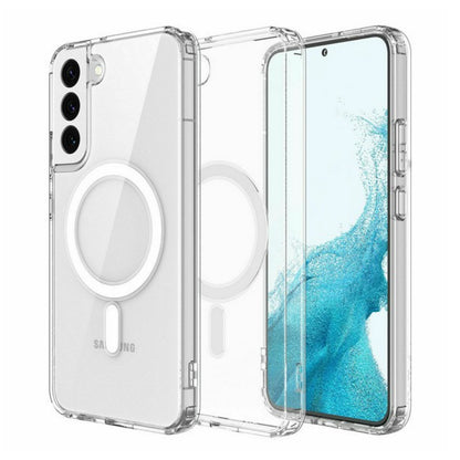 For Samsung Galaxy S25 EDGE Hybrid Clear Case Compatible with MagSafe Shockproof Protective Transparent Back, Slim Fit, Wireless Charging Ready Case Cover Clear