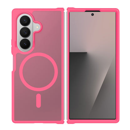 Phone Case for Samsung Galaxy Z Fold 8 Ultra Magnetic Circle Matte Hybrid Shockproof Smooth Grip Durable Camera Protection Soft Touch TPU Armor Cover