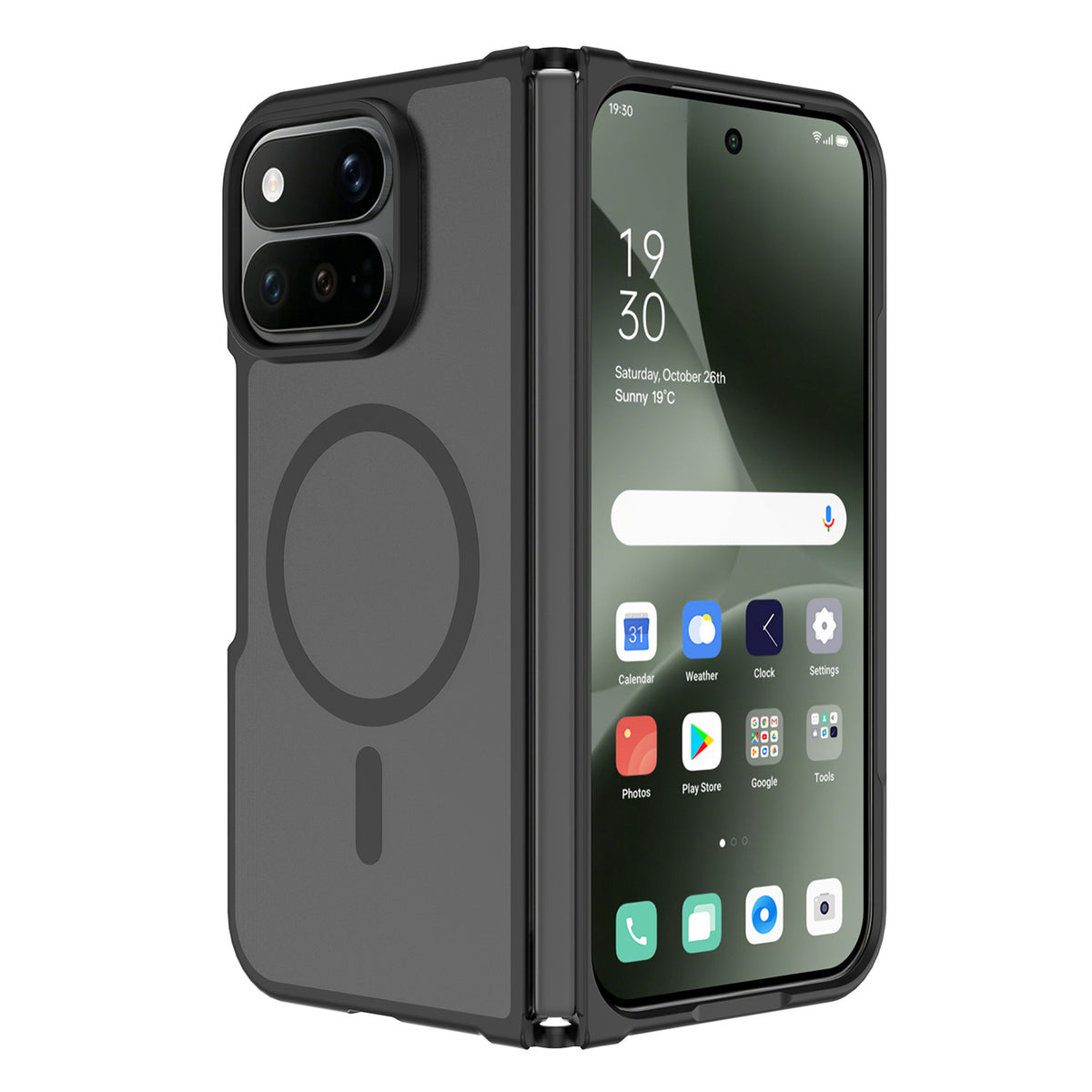 Phone Case for Google Pixel 11 Pro Fold Magnetic Matte Hybrid Shockproof Smooth Grip Durable Camera Protection Anti-Slip Soft Touch TPU Armor Cover