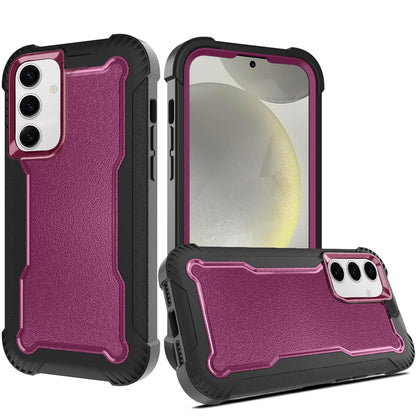 For Samsung Galaxy S25 Plus /S25+ /S24/Plus Tough Hybrid Case - Shockproof 3-in-1 Armor Full-Body Protection PC + TPU Rubber Bumper Frame Case Cover