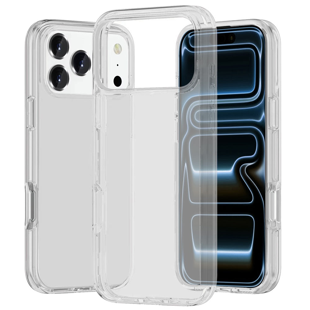 Phone Case for Apple iPhone 18 Pro Shockproof Thick 3mm Clear Heavy Duty Drop Resistant TPU Reinforced Corner Protective Transparent Durable Cover