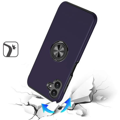 Phone Case for Samsung Galaxy A08 4G, A07 5G, A07 4G Invisible Ring Stand Shockproof Anti Slip Durable Grip Protective Hybrid Slim Fit Magnetic Car Mount Holder Cover