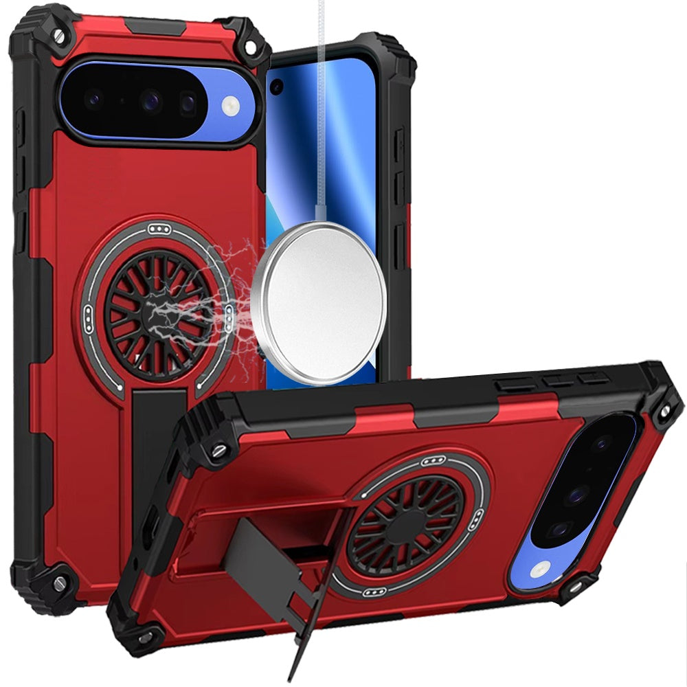 Invisible Kickstand Magnetic Car Mount Friendly Shockproof Texture Anti Slip Durable Grip Heavy Duty Hybrid