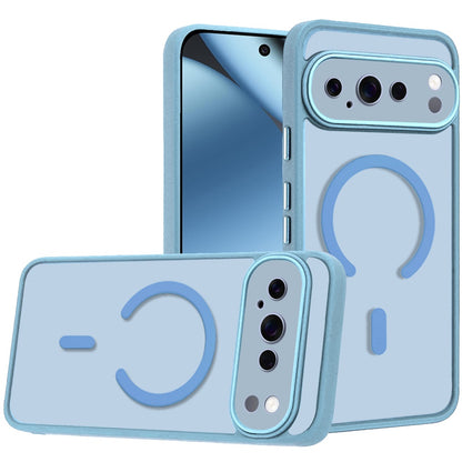 Phone Case for Google Pixel 11 Pro XL Matte Frosted Magnetic Back Hybrid Hard PC Soft TPU Camera Protection Slim Shock Absorbing Anti Fingerprint Cover