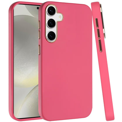 For Samsung Galaxy S25 /S24 Hybrid Armor Shockproof, Durable Bumper Rubber Gummy Gel Slick Hard PC Silicone TPU Case Cover