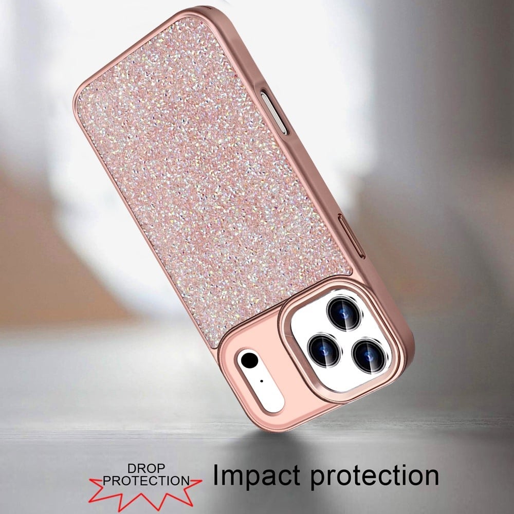 Crystal Glass Bling Diamond Metallic Edge Shockproof Durable Protective Clear Hybrid Stylish Premium Design