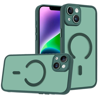 Phone Case for Apple iPhone 14 /iPhone 13 Matte Frosted Magnetic Back Hybrid Hard PC Soft TPU Camera Protection Slim Shock Absorbing Anti Fingerprint Cover
