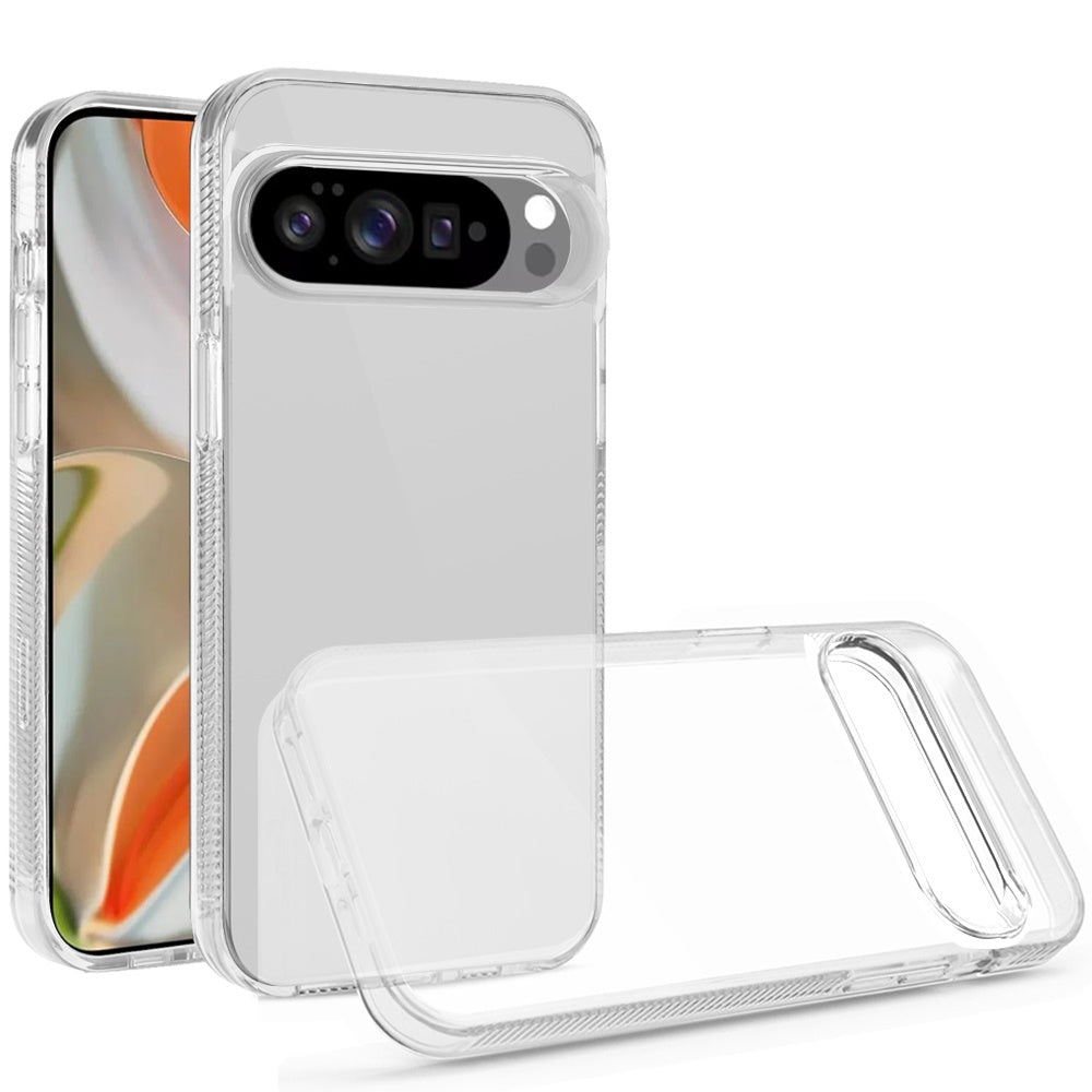 For Google Pixel 10 Pro XL Classic Transparent Heavy Duty PC TPU Hybrid Shockproof Protective Rugged Bumper Case Cover Clear