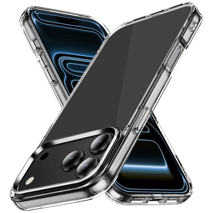 Phone Case for Apple iPhone 18 Pro Max Crystal Transparent Thick 2.0mm Shockproof Chrome Button Durable Grip Camera Protection Hybrid Design Cover Clear
