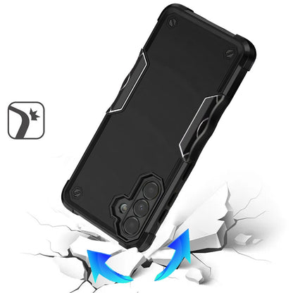 For Samsung Galaxy A26 Slim Tough Shockproof Hybrid Heavy Duty 2in1 Dual Layer TPU Bumper Rugged Rubber Defend Armor Case Cover Black