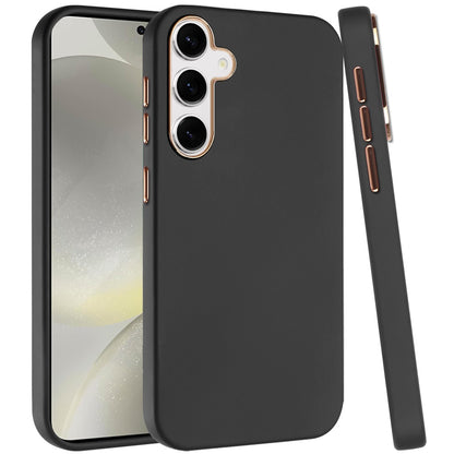 For Samsung Galaxy S25 /S24 Hybrid Armor Shockproof, Durable Bumper Rubber Gummy Gel Slick Hard PC Silicone TPU Case Cover