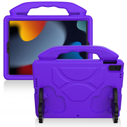 Tablet Case for Apple iPad 9th 8th 7th Gen (10.2 inch) Thumbs Up Kickstand Shockproof Hybrid Rugged Armor Heavy Duty Drop Protection Hard PC Soft TPU Cover