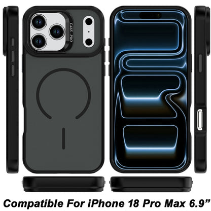 Phone Case for Apple iPhone 18 Pro Max/ 17 Pro Max Premium Matte Magnetic Camera Stand Hybrid Shockproof Rugged Protective Anti Scratch Durable Grip Metal Buttons Cover