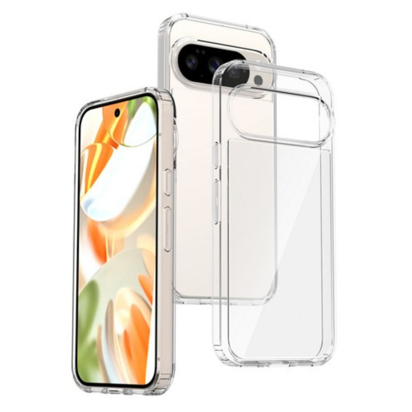 For Google Pixel 10A Crystal HD Clear Back Hybrid Case TPU Bumper Frame Slim Shockproof Hard Defender Case Cover Clear