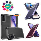 For Apple iPhone 15 Plus (6.7") Shockproof Non-Slip Textured Heavy Duty Rugged TPU Drop Military Protection Bumper  Phone Case Cover