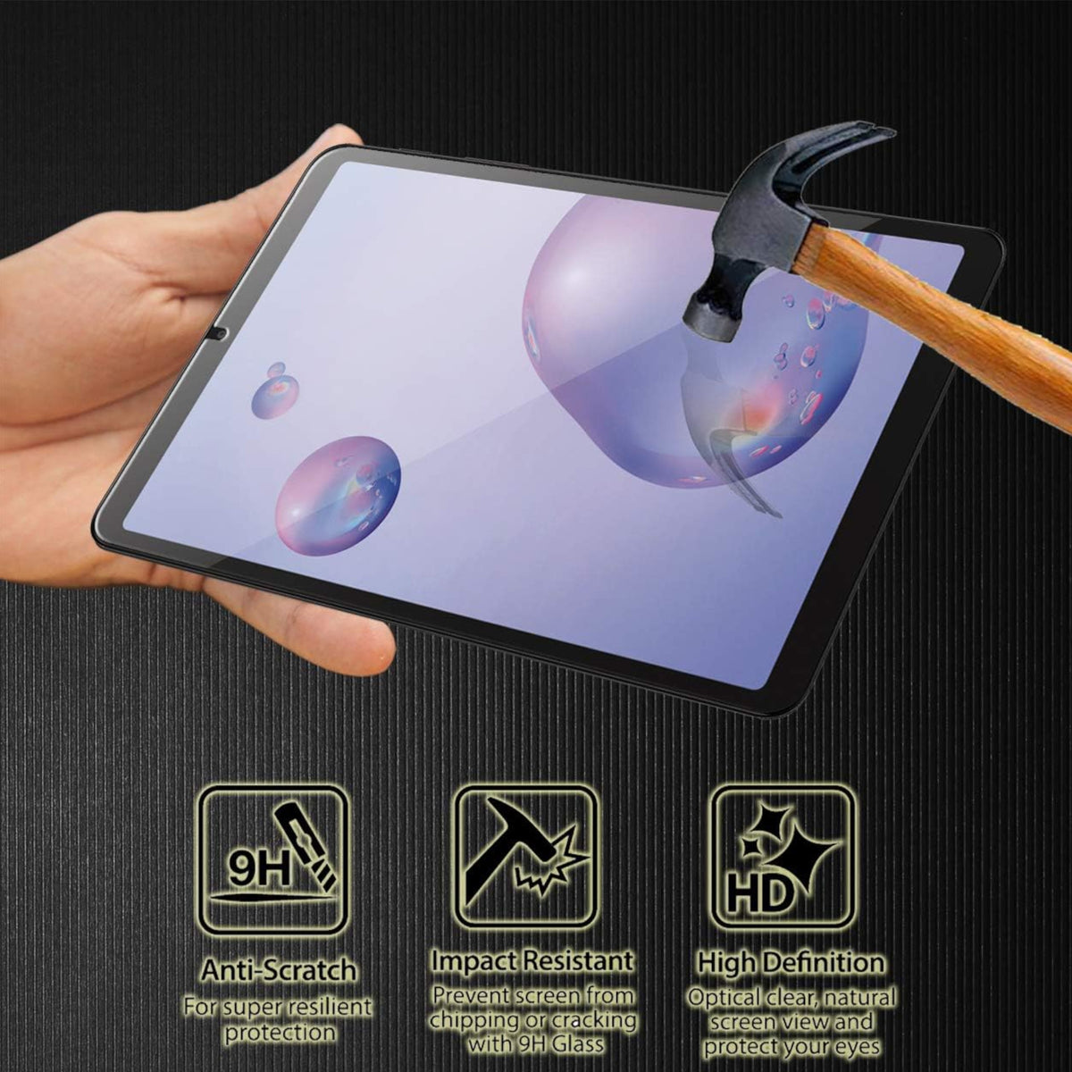 For Boost Celero 5G TAB Tempered Glass Screen Protector 9H Hardness, Touchpad Compatible, Case Friendly, Bubble Free, AB Glue, Ultra HD Protector Clear