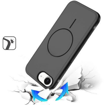For Apple iPhone 17E /16E Super Magnetic Premium Edged Core Matte Thick Hybrid Drop Protection Shockproof Design Case Cover