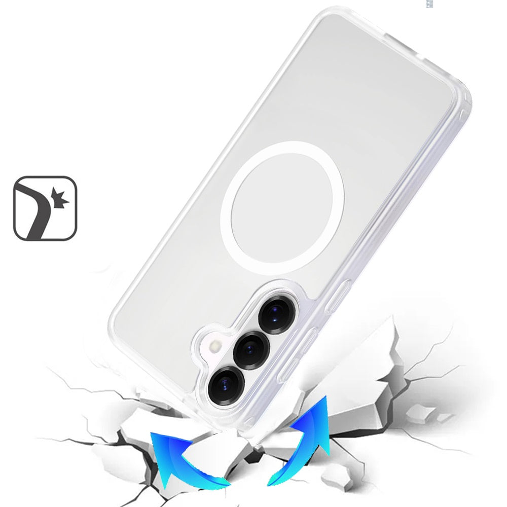 Magnetic Matte Hybrid Shockproof Smooth Grip Durable Camera Protection Anti-Slip Soft Touch TPU Armor