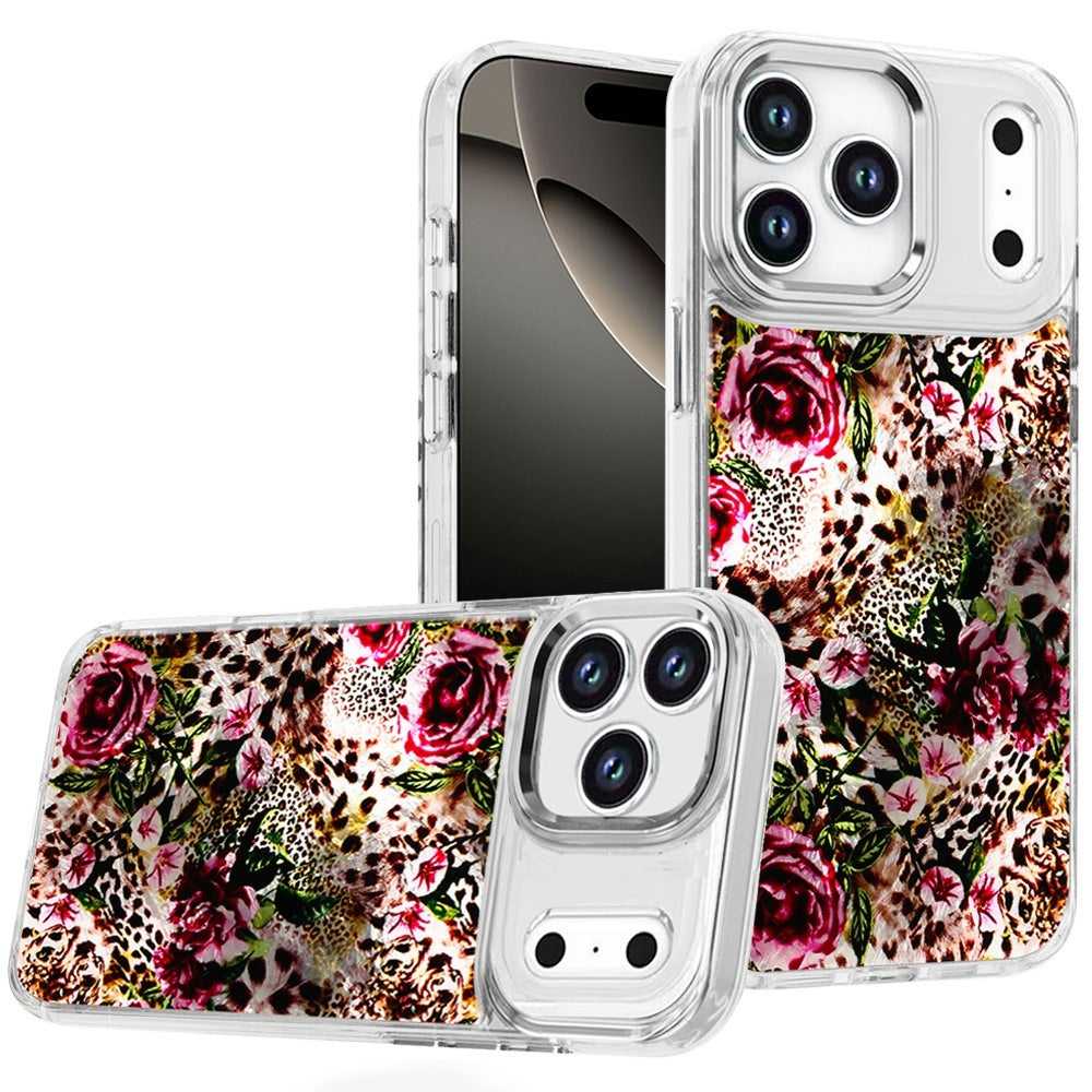 For Apple iPhone 17 Pro Max (6.9") Fashion Beautiful Epoxy Design Hybrid Fashion Stylish TPU Protective, Shockproof Hybrid PC Case Cover
