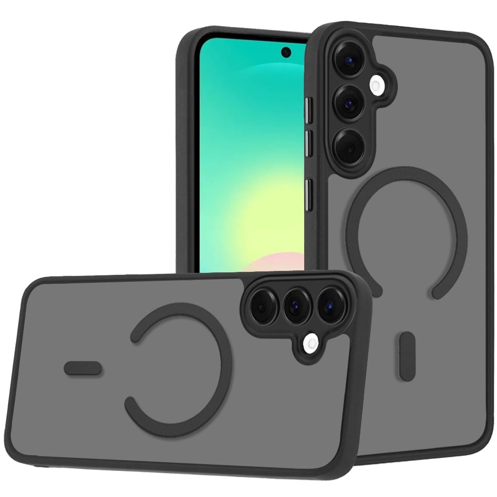 Matte Frosted Magnetic Back Hybrid Hard PC Soft TPU Camera Protection Slim Shock Absorbing Anti Fingerprint