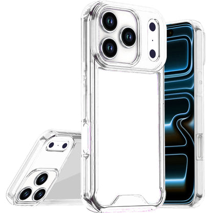 Phone Case for Apple iPhone 18 Pro Shockproof Transparent Hard PC TPU Hybrid Durable Frame Gummy Protective Slim Grip Lightweight Cover