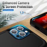 For Apple iPhone 15 Plus (6.7") Heavy Duty Hybrid Rugged 2in1 Shockproof Protective with Magnetic Ring Stand Holder  Phone Case Cover