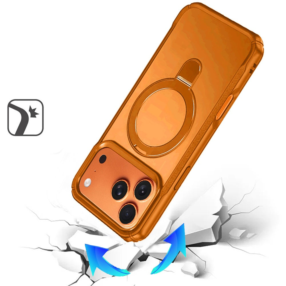 Phone Case for Apple iPhone 18 Pro Max Magnetic Ring Stand Matte Finish Shockproof Grip Slim Armor Heavy Duty TPU Protective Hybrid Cover