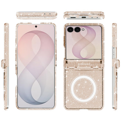 Transparent Glitter Finish Magnetic Circle Thick 3mm Hybrid Design Decorative Bling Sparkle Layered Protective Style