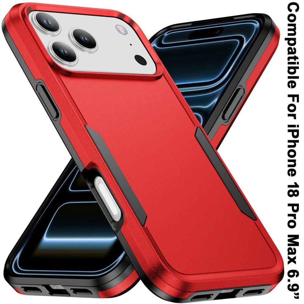 Phone Case for Apple iPhone 18 Pro Max Tough Hybrid Shockproof Rugged Dual Layer Durable Impact Resistant Drop Protection Heavy Duty Bumper Cover