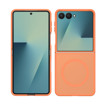 Phone Case for Samsung Galaxy Z Flip 8 Magnetic Matte Hybrid Shockproof Smooth Grip Durable Camera Protection Anti-Slip Soft Touch TPU Armor Cover