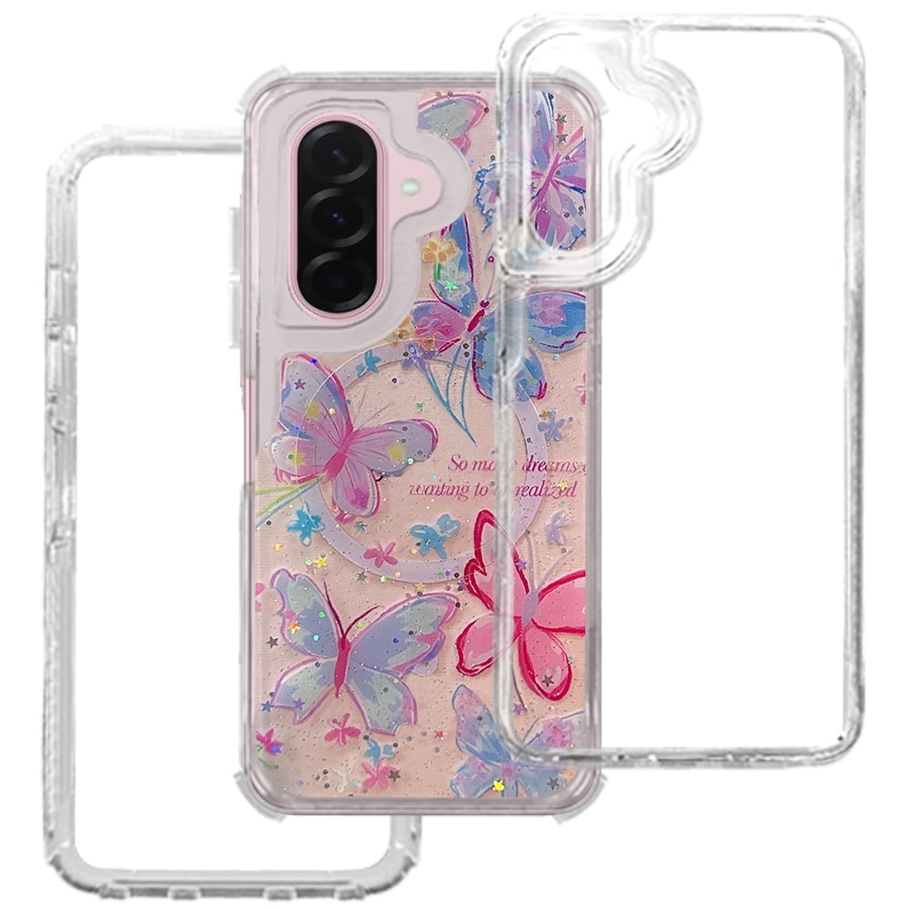 Phone Case for Samsung Galaxy A37 Magnetic Hybrid Fashion Printed Pattern Artwork Stylish Printed Design Dual Layers TPU Rubber SIlicone Hard PC Cover