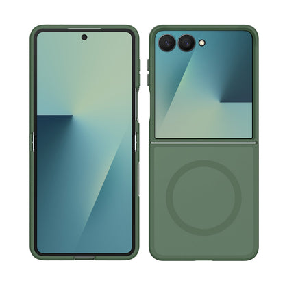 Phone Case for Samsung Galaxy Z Flip 8 Magnetic Matte Hybrid Shockproof Smooth Grip Durable Camera Protection Anti-Slip Soft Touch TPU Armor Cover