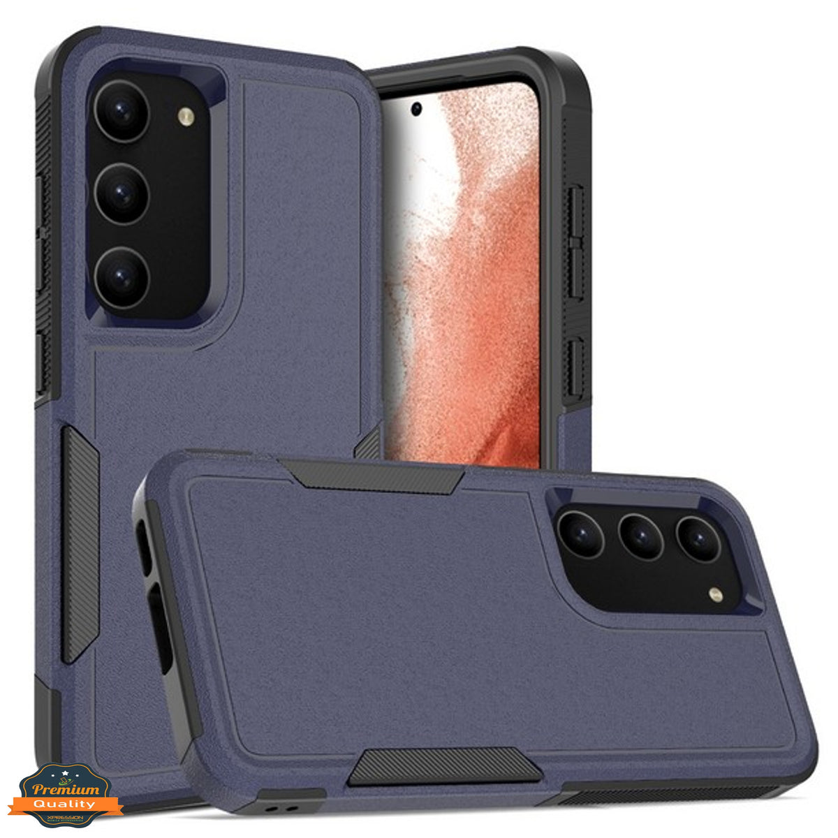 For Samsung Galaxy S25 /S24 Rugged Heavy-Duty Dual Layer Military-Grade, Rubber TPU Defender, Hybrid Shockproof Case Cover