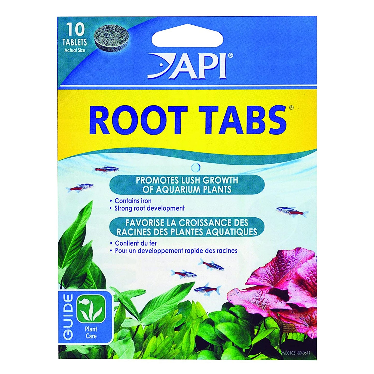 API Root Tabs Plus Iron Promotes Lush Growth of Aquarium Plants [Aquarium Supplies for Aquarium] 10 count